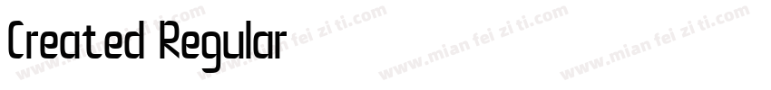 Created Regular字体转换